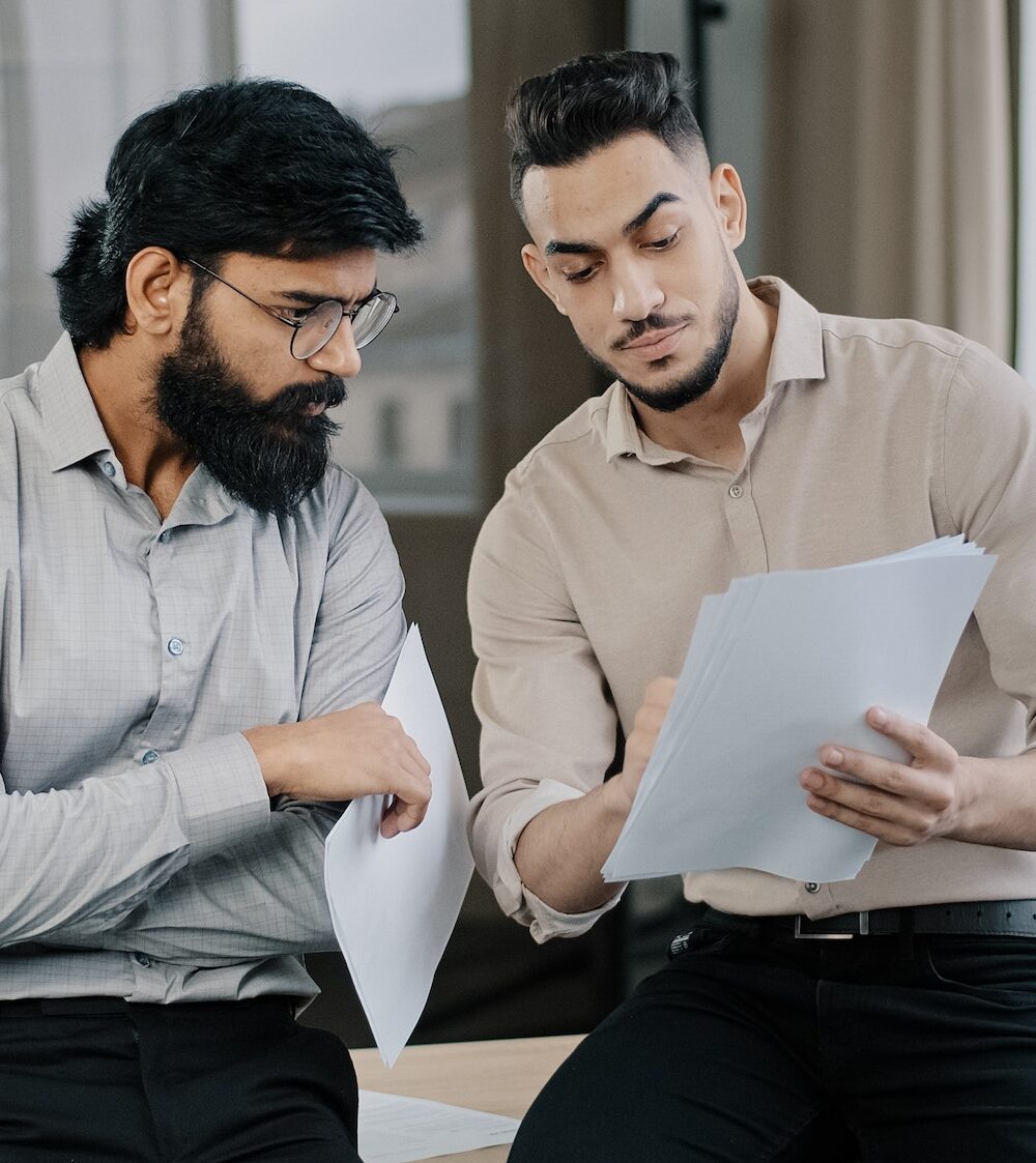 Diverse South African tax team helping client with SARS submission and commission income deductions